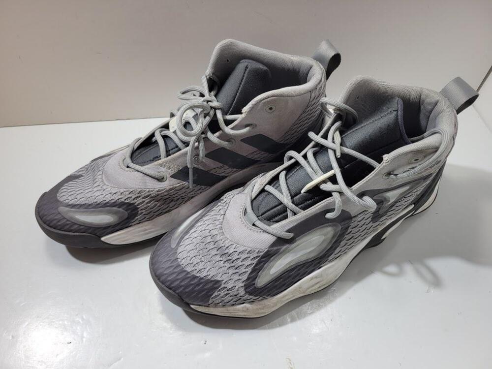 Adidas Exhibit A Shoes Mens Size 12.5 Gray Black Reflective Basketball 166703